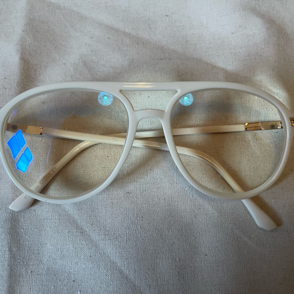 Anthropologie Cream Readers 2. Or 2.25 Aviator Glasses